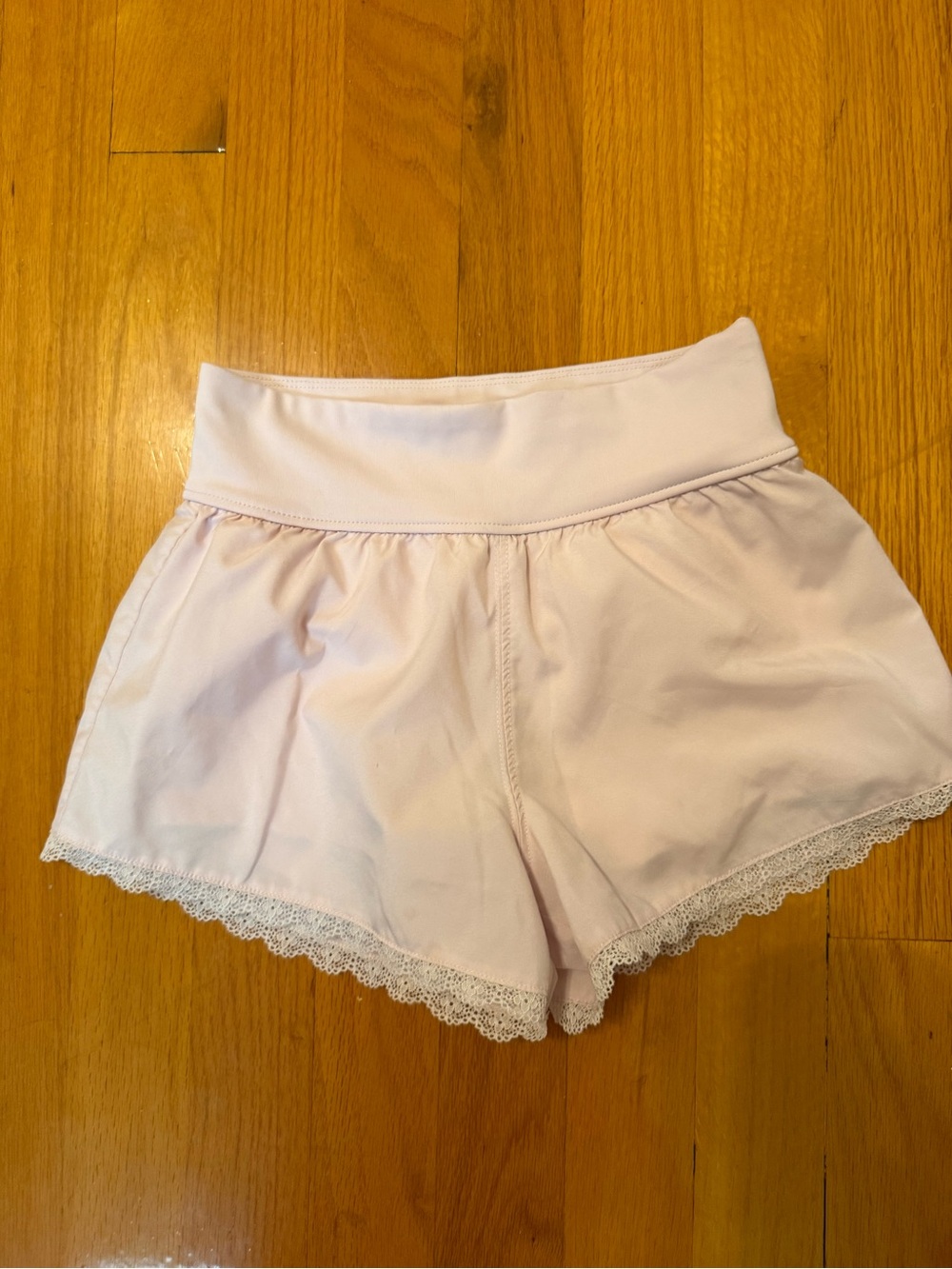 abercrombie kids Pale Pink Lace-Trim Sleep Shorts